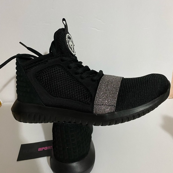 PHILIPP PLEIN SNEAKERS RUNNER “ SUE “ black size us 8 - Picture 2 of 11